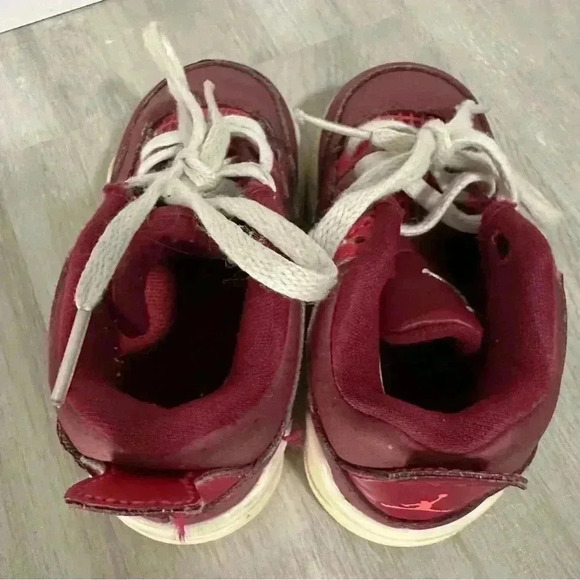 8. NIKE JORDAN 4 RETRO TRUE BERRY RUSH PINK WHITE Sneakers Toddler 7 C. - Picture 7 of 8